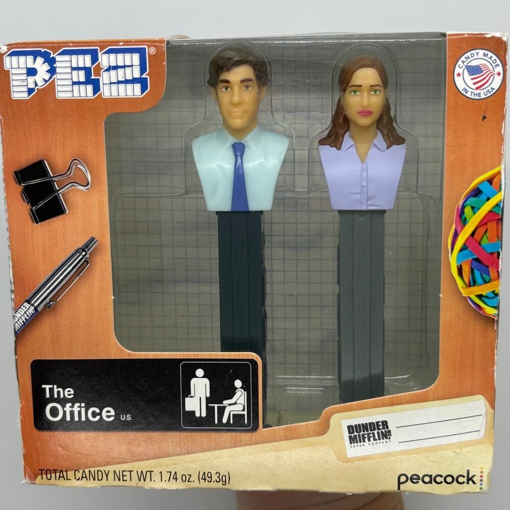 The Office Pez Candy Dispensers Featuring Jim & Pam Characters
